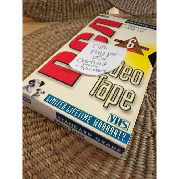 RCA VHS Tape – Recorded Dish Pay-Per-View with Garfield & Black & White Movie - Picture 4 of 6